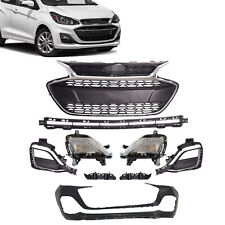 Fits Chevrolet Spark 2019-2022 Front Grille and Bumper Cover Body Kits 9PCS picture