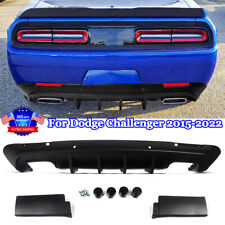 Black Rear Diffuser For 2015-2022 Dodge Challenger SRT Hellcat R/T Scat Pack GT picture