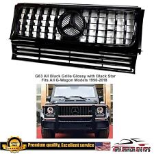 New GT Style G-Wagon AMG All Black Grille G55 G63 Black Star Emblem with  Star picture