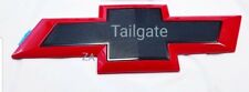 1Black & Red Tailgate Grill Bowtie Emblem Badge Fits Silverado 1500 2500/3500 HD picture