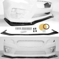 Fits For 15-21 Subaru WRX STI IKON V6 Style Front Bumper Lip Spoiler Body Kit PU picture
