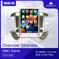 Android Tesla Vertical Screen Radio For Chevrolet Silverado GMC Sierra 2013-2020 picture