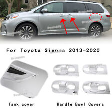 For Toyota Sienna 2011-2020 Chrome Door Handle Bowl Fuel Tank Covers Trim 5PCS picture
