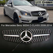 For Mercedes-Benz W204 C200 C250 C300 C350 2008-2014 Diamond Grille W/LED Emblem picture