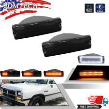 Smoke Switchback LED Signal Lights for 91-93 Dodge D150 D250 D350 W150 W250 W350 picture