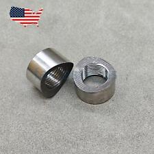 2PC O2 Oxygen Sensor Curve Notched Nut Bung M18 X 1.5 304 Stainless Steel picture