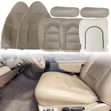 7Pcs For 1999 2000 Ford F250 Lariat Front Leather Seat Cover Tan & Foam Cushion picture