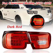 For Chevrolet malibu LED Rear Lamp Assembly LED Tail Lights 2013-15 Dark Red AMA picture