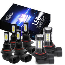 For Acura MDX 2001-2003 LED Headlight Kit Combo 6 Bulb 6000K Hi/Lo Fog Light Kit picture