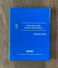 Ferrari Testarossa Service Time Schedule Manual | (351/85) | Factory Original picture