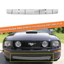 Lower Bumper Silver Billet Grille Insert Fits Ford Mustang 2005-2009 GT V8 06 07 picture