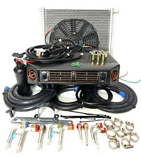 A/C KIT UNIVERSAL UNDERDASH EVAPORATOR 404-100 GOLD 12V WITH ELECTRICAL HARNESS picture