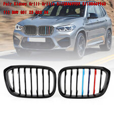 Pair M-Color Kidney Grill Grille 51138469959 fit BMW G01 X3 G02 X4 Gloss Blk Y2 picture