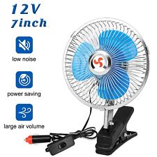 12V Car Oscillating Clip On Fan Rotatable Cooler Portable for Truck RV Van ATV picture