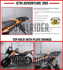 TOP RACK WITH PLATE ORANGE FOR 'KTM ADVENTURE 390 picture