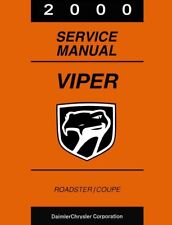 2000 Dodge Viper Shop Service Repair Manual picture