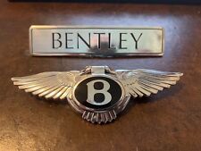 1994-1998 Bentley Brooklands Boot Rear Emblems Original Authentic Badges Chrome  picture