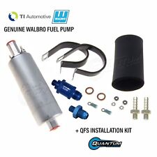 GENUINE WALBRO/TI GSL392 255LPH Inline Ext Fuel Pump +6AN Fitting +Check Valve picture
