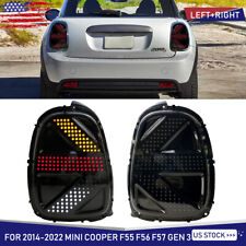 For 2014-2022 Mini F55 F56 F57 LED Rear Tail Lights GP Concept Style Gen 3 Black picture