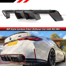 For 2021-2022 BMW G80 M3 G82 M4 MP Style Real Carbon Fiber Rear Bumper Diffuser picture