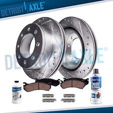 Front Drilled Slotted Rotors Brake Pads for 2000 2001 2002 Dodge Ram 2500 3500 picture