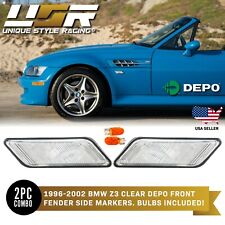 DEPO OE Euro Style CLEAR Fender Side Marker Lights For 96-02 BMW Z3 E37 Roadster picture