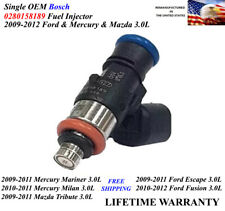 OEM Bosch Single Genuine Fuel Injector For 2009-2012 Ford & Mercury & Mazda 3.0L picture