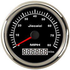 Jiecaizi 85mm GPS Speedometer 0-80MPH Odometer for Car Truck Marine UTV US STOCK picture