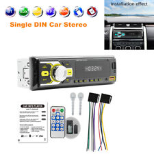 Car Stereo Bluetooth USB MP3 Player AUX Single DIN Radio Media Voice Assistant picture