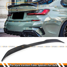 FOR 19-23 BMW G20 330i G80 M3 COMPETITION STYLE CARBON FIBER TRUNK SPOILER WING picture