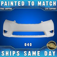 NEW *Painted 040 Super White* Front Bumper Cover for 2011-2017 Toyota Sienna picture