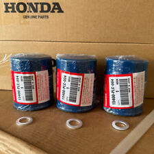 3 Honda Genuine Oil Filters WITH Drain Plug Washer 15400-PLC-004 NEW SEALEDD picture