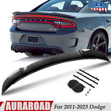 For 2011-2023 Dodge Charger Rear Trunk Spoiler Wing Lip M Style ABS Carbon Fiber picture