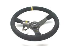 Luisi Italy Racing Mirage Corsa Steering Wheel Black Suede Drift Deep 350mm picture