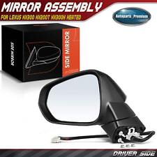 Black Driver Manual Folding Mirror w/ 12pin for Lexus NX300 NX200t NX300h Memory picture