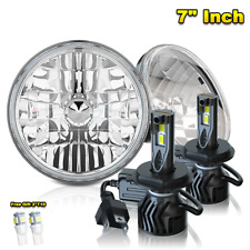 2X 7 inch Round LED Hi/Lo Beam Headlights Chrome for Ford F100 F150 F250 Truck picture