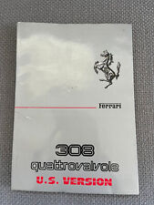 Ferrari 308 QV Owners Manual 1983 (260/83) US Version picture