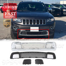 For Jeep Grand Cherokee 14-16 Chrome Lower Grille & Grill Bezel & Bumper Insert picture