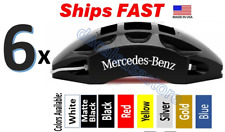 6 x Mercedes Benz Curved Caliper Decal  Sticker - Choose Colors -  picture