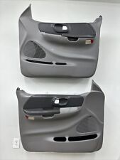 99-03 Ford F-150 Regular Or Extended Cab Pair Of Power Door Panels OEM Lt. Gray picture