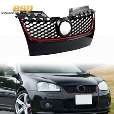 Front Bumper Upper Mesh Grille Glossy Black Red For 06-09 Volkswagen GTI/Jetta picture