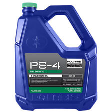 Polaris Factory ATV & Snowmobile 4-Cycle PS4 Plus Synthetic Oil Gallon 2876245 picture