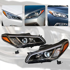 For 2015 - 2017 Hyundai Sonata Pair Headlights Headlamps Driver & Passenger US picture