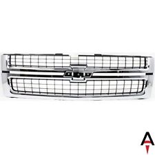For 07-10 Silverado 2500 3500 HD Chrome Grille With Black Insert Fit GM1200608 picture