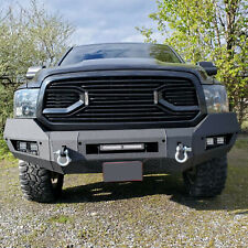For 2013-2021 Dodge Ram 1500 Heavy Duty Front Bumper W/ D-Rings & LED Fog Lights picture