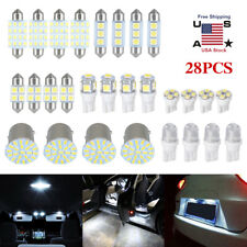 28Pcs Car Interior Combo LED Light Dome License Plate Mixed Lamp Set Accessories picture