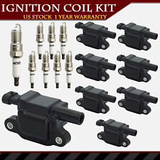 8PCS Ignition Coil & 8PCS Spark Plug for Chevrolet GMC Cadillac 2005-2019 picture