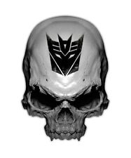 2 pack Transformer Skull Decal Decepticon Sticker Megatron Galvatron Ravage Tarn picture