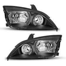 Fit 2005 2006 2007 Ford Focus Left + Right Side Black Headlights Assembly Set picture