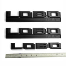 3x OEM LOBO XLT Emblem fender Badge fits F150 LOBO F-150 FL3Z-16720-L Black picture